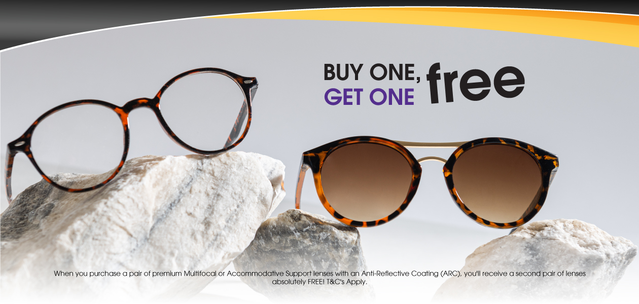 Buy one pair of glasses get the second free on sale